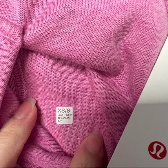 Lululemon Scuba Oversized Half-Zip Hoodie Plush Heathered Dahlia Mauve Size XS/S - Picture 9 of 9